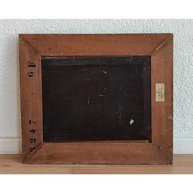 C.B. Hjortdal, Couple d'Oiseaux sur une Branche Fruitée, Oil on Wood, Framed For Sale - Image 9 of 11
