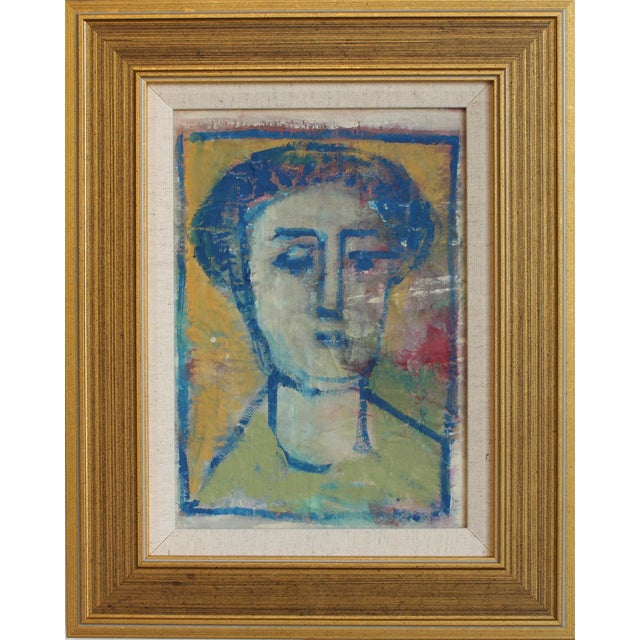 Florentine School Artist, Hidden Portraits XVI, 1990s, Acrylic on Canvas, Framed For Sale - Image 9 of 9