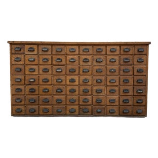 Oak Workshop Cabinet with Drawers, 1920s For Sale