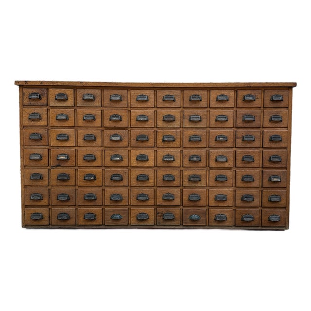 Oak Workshop Cabinet with Drawers, 1920s For Sale