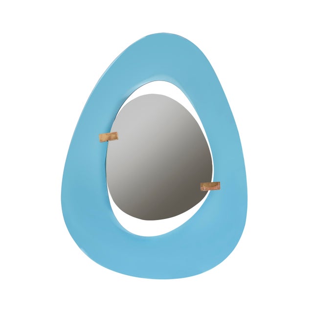 1960s Oval Mirror by Max Ingrand for Fontana Arte, 1960s For Sale - Image 5 of 5