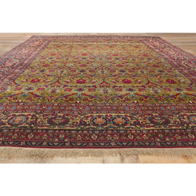 Late 19th Century Persian Isfahan Rug, 09'08 X 12'06 For Sale - Image 11 of 12