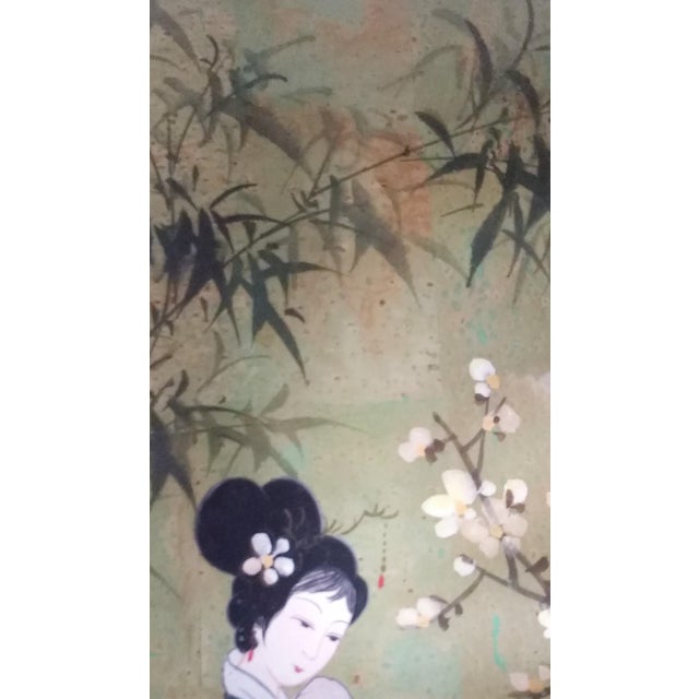 Japanese Original Geisha Art Paintings A Pair Chairish