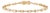 Luxury 3.6ct Emerald Cut Diamond Tennis Bracelet in 14k Yellow Gold For Sale