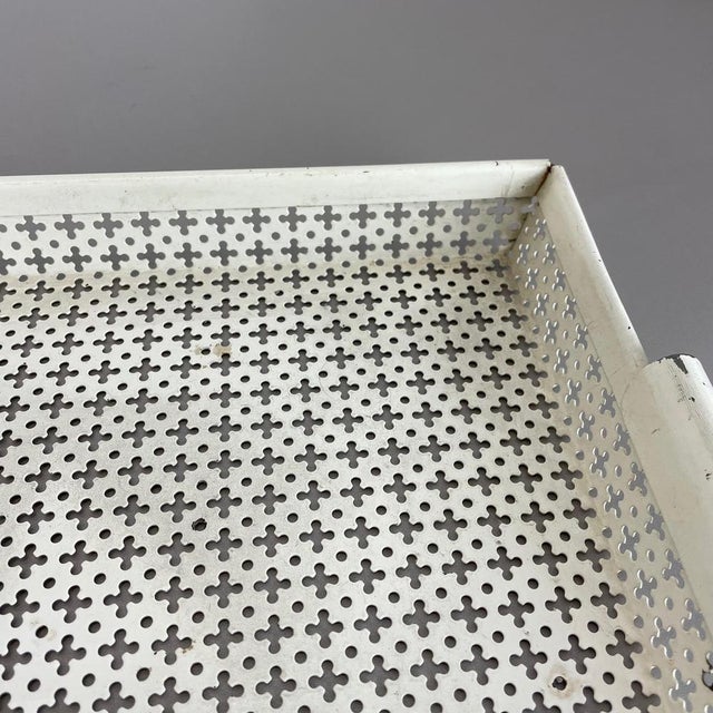 Metal French Modernist Rigituelle Tray in Metal from Mathieu Matégot, 1950s For Sale - Image 7 of 18