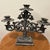 Silver Vintage Art Nouveau Triple French Gothic Candelabra Candle Holder For Sale - Image 8 of 12