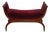 John Widdicomb Mahogany French Empire Bench Recamier For Sale