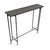 Modern console table with beautiful bluestone top on black and steel hammered iron base. Smaller size makes this great for...