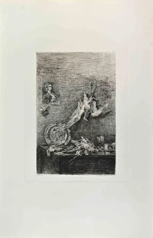 Zachée Prévost, Nature Morte, Etching, 1870s