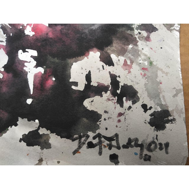Early 21st Century David F. Gatling Acrylic On Arches Paper For Sale In Houston - Image 6 of 6
