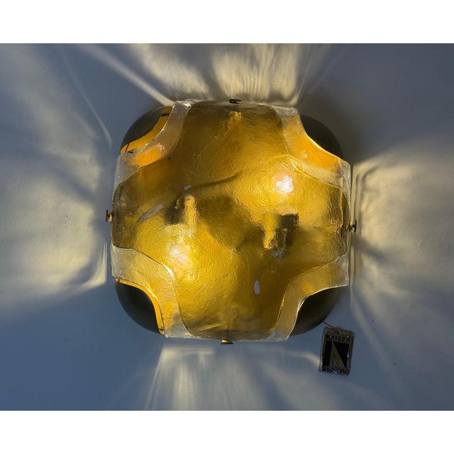 Amber Murano Glass Two-Light Wall from Kaiser Idell, 1970s For Sale - Image 13 of 18