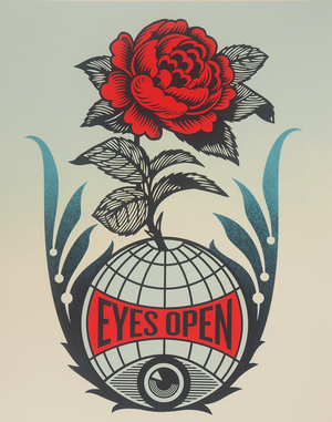 Shepard Fairey (Obey), Eyes Open, Original Silkscreen