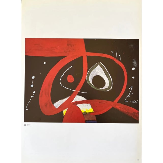 Joan Miro Derriere Le Miroir Dm13231 Tete 1978 For Sale