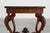 Napoleon III Style Carved Walnut Side Table with Bluestone Top, France, 1900s For Sale - Image 3 of 15