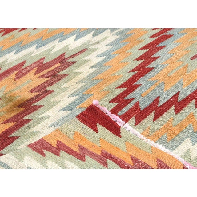 1950s Turkish Kilim For Sale - Image 4 of 5