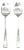 Mepra Italia Ice 2-Piece Salad Servers Set For Sale
