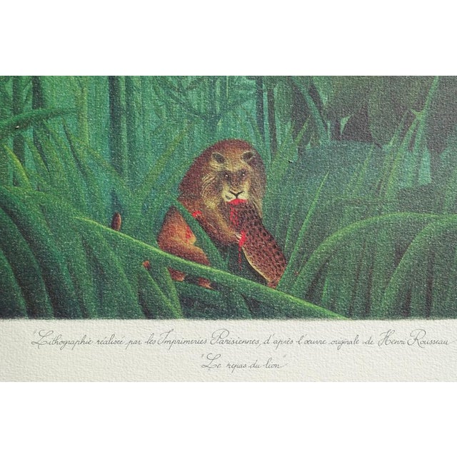 After Le Douanier Rousseau, The Meal of the Lion, Lithograph For Sale - Image 6 of 11