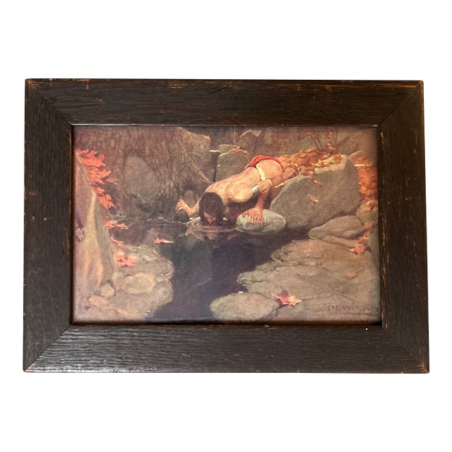 1910’s Arts and Crafts “The Magic Pool” Native American Print For Sale