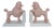 Pair of Cast Iron Pink French Poodle Dog Bookends For Sale