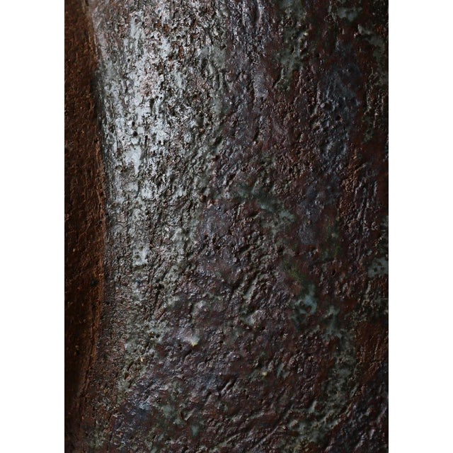 Large Modern Scandinavian Stoneware Floor Vase, Denmark, 1960s For Sale - Image 8 of 15