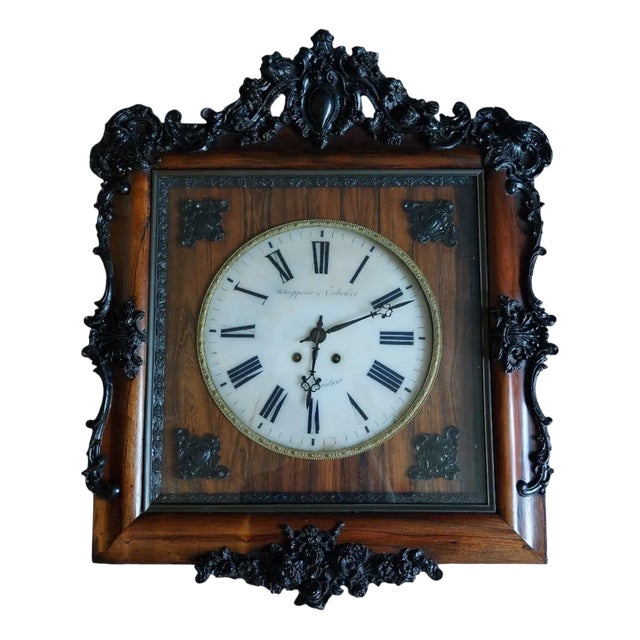Enormus Black Forest Wall Clock For Sale