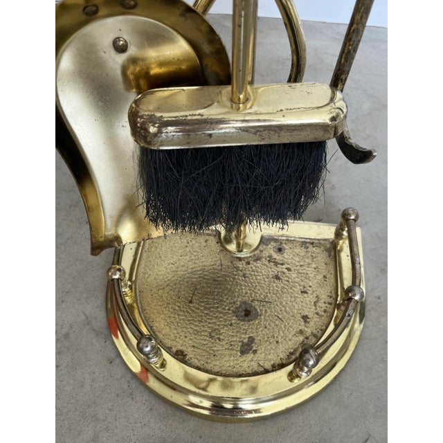 Vintage Neoclassical Metal Fire Tools-5 Piece Set For Sale In Houston - Image 6 of 8