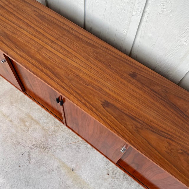 1960s Florence Knoll for Knoll Walnut Credenza, Attributed For Sale - Image 9 of 12