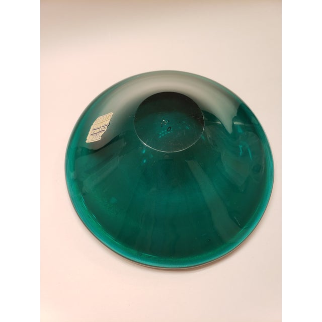 Art Deco Pauly & C Murano Green Aventurine Glass Bowl 1930s For Sale - Image 3 of 13