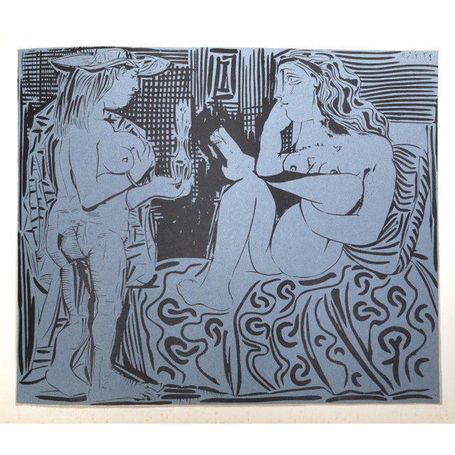 Deux Femmes (12) Pablo Picasso Year: 1959 (printed 1962) Medium: Linocut Edition: N/A Size: 12.5 x 15 in. (31.75 x 38.1...