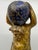 Rare late 18th–early 19th century carved wooden figure of Atlas supporting a celestial sphere, Northern Italy (Venice or...