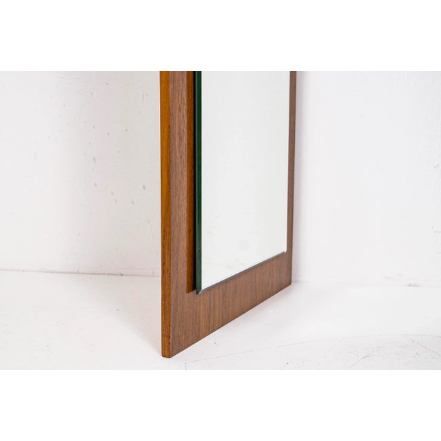 Vintage Scandinavian Teak Mirror, 1980s For Sale - Image 13 of 15