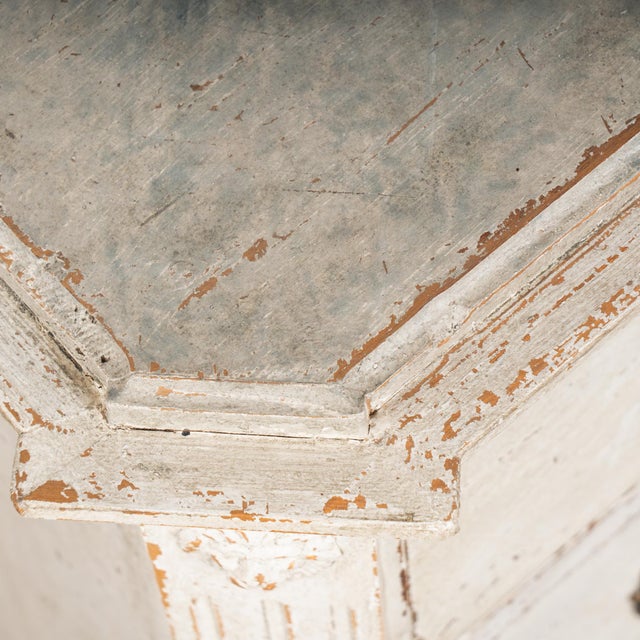 19th Century Gustavian White Painted Small Chest of Three Drawers For Sale - Image 6 of 11