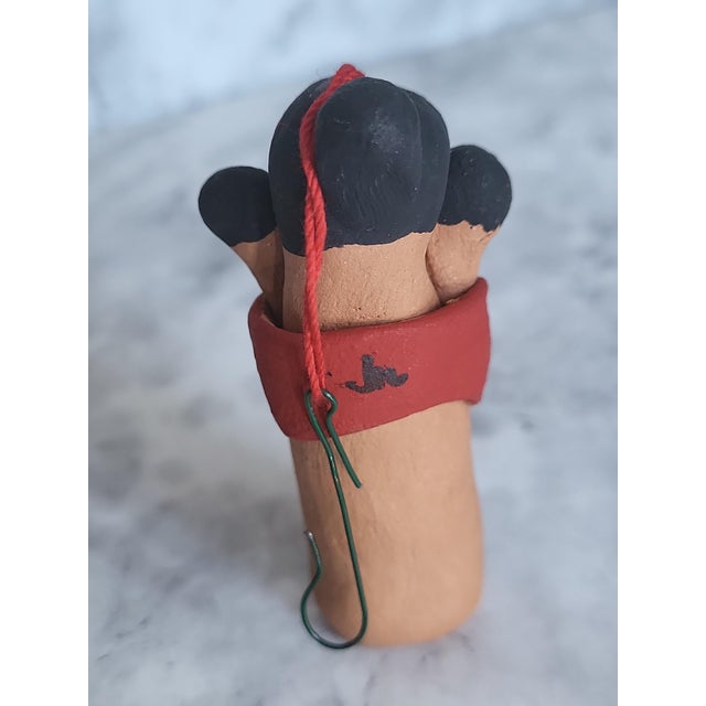 Late 20th Century Late 20th Century Hand Made Pottery Story Teller Ornament For Sale - Image 5 of 12