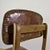 Vintage Swivel Office Chair in Wood and Tan Leather, 1900s For Sale - Image 4 of 9