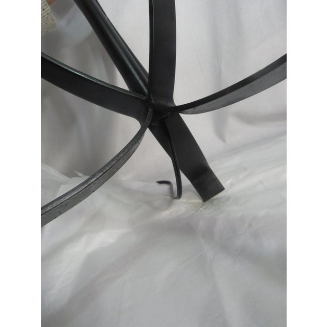 Black Late 20th Century Rustic 23" Black Iron Table Lamp For Sale - Image 8 of 9