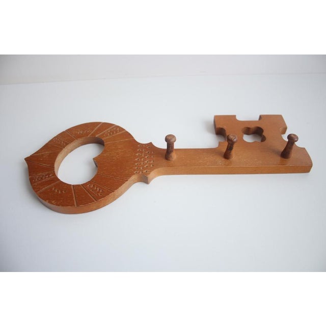 Vintage Wooden Wall Hanger, 1960s For Sale - Image 6 of 9