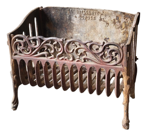 Cast Iron Log Holder or Fireplace Basket, 1920s