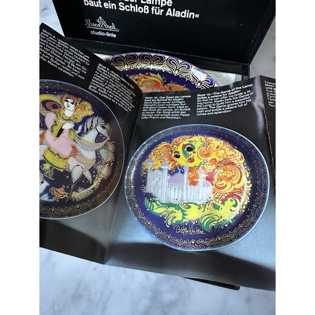 Modern 1990s Rosenthal Studio Line Aladin Sammel-Teller Plate Design by Bjorn Wiinblad #No 10 For Sale - Image 3 of 11
