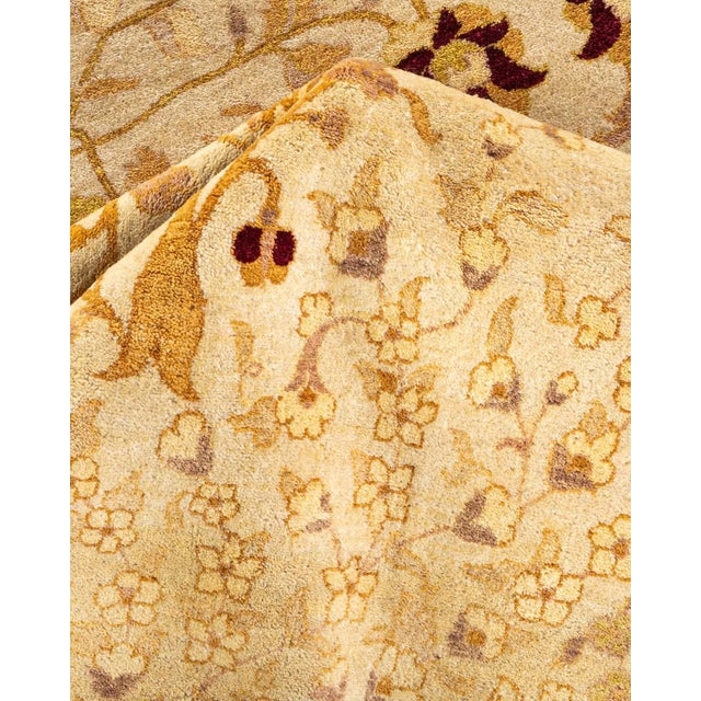 Textile Mogul Hand-Knotted Area Rug - Ivory, 10' 0" x 19' 5" For Sale - Image 7 of 8