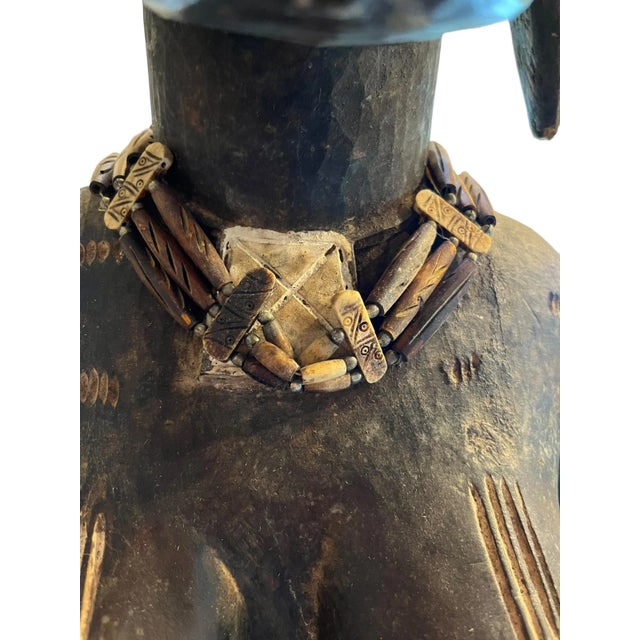 Early 20th Century African Large Fertility Statue of a Mother and Child For Sale In San Antonio - Image 6 of 9