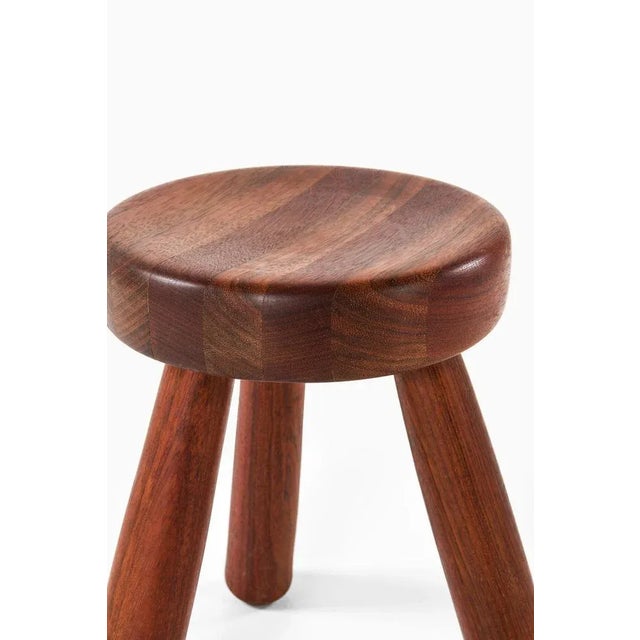 Large Stool in Jatoba Wood by Ingvar Hildingsson, 1980s For Sale - Image 6 of 11