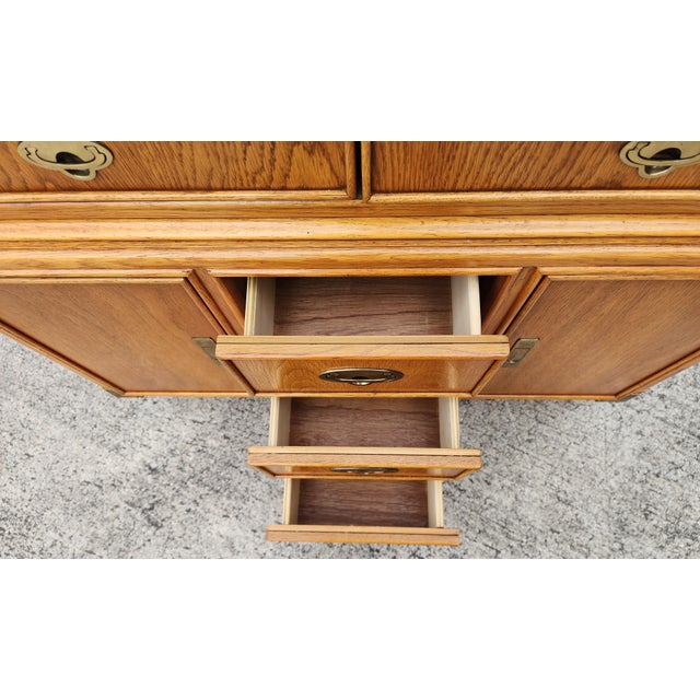 Brown 1990s Lexington Sideboard Dry Bar For Sale - Image 8 of 14