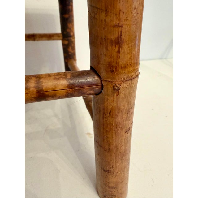Stacking Bamboo Burnt Tortoise Plant Stands For Sale - Image 12 of 12