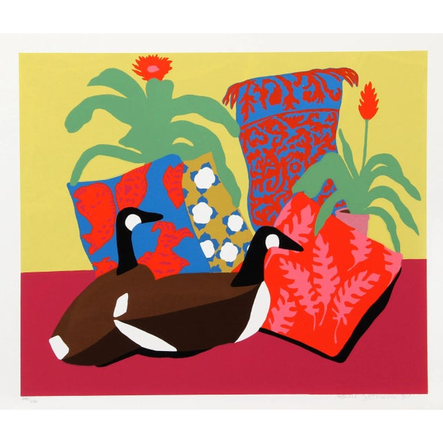 Contemporary 1980s Hunt Slonem - Double Decoy II Serigraph For Sale - Image 3 of 3