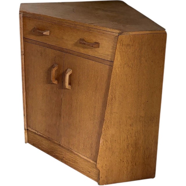 Mid-Century Modern Corner Secretaire in Oak Veneer from G-Plan, 1950s For Sale - Image 3 of 9