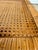 Wood Mid-Century Two-Tier Woven Rattan & Cane Coffee Table With Glass Top For Sale - Image 7 of 15