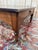 Vintage French Coffee Table in Oak with Marble, 1980s For Sale - Image 4 of 8