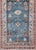 Measures: 3'1 x 12'5.. Vintage Persian Malayer runner with red geometric design and blue background. Keivan Woven Arts /...