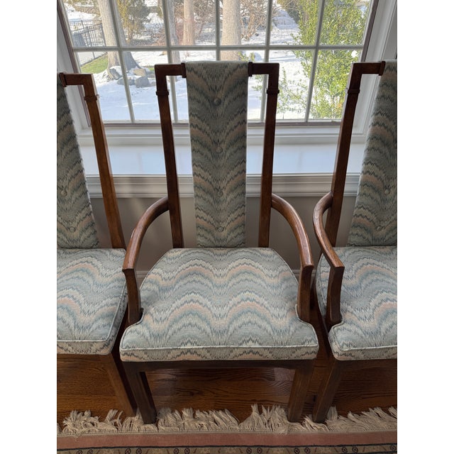 Vintage 1970s Chinoiserie Dining Set With Century Chin Hua Extension Table and 6 Chairs For Sale - Image 12 of 18