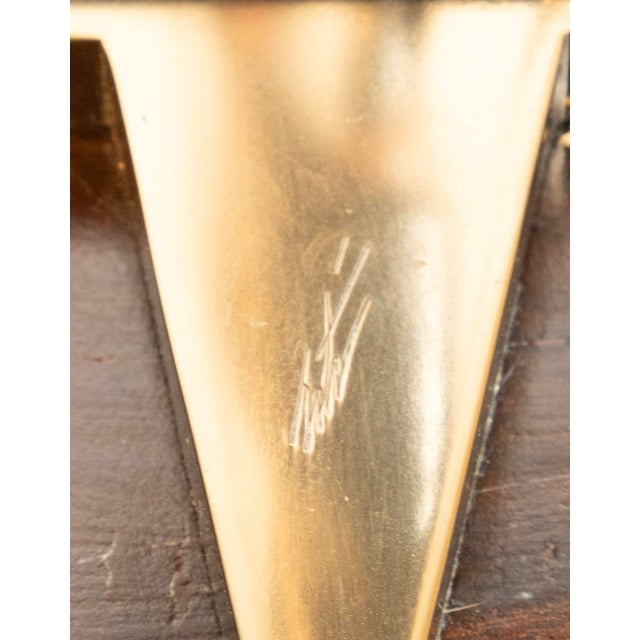 Metal 1990s Erte Limited Edition Art Deco Bronze Sculpture With Crystal Beaded Dress, 20.5" For Sale - Image 7 of 10
